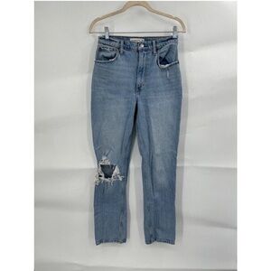Abercrombie & Fitch The 90s Straight Ultra High
Rise Distressed Women 27 Jeans